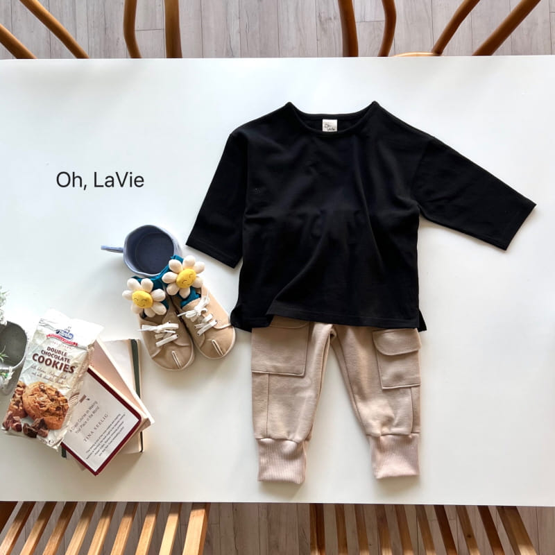 Oh lavie - Korean Children Fashion - #kidsstore - Long Sleeve Single Layered Tee Junior - 3