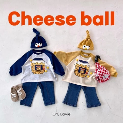 Oh-lavie - Korean Children Fashion - #littlefashionista - Cheese Ball Sweatshirt