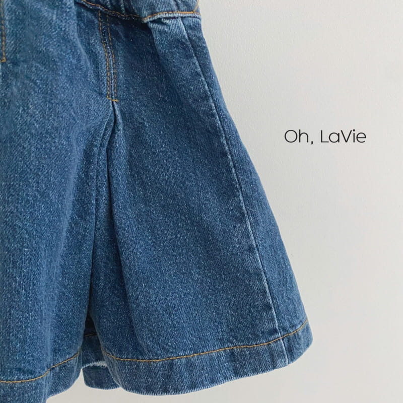 Oh lavie - Korean Children Fashion - #littlefashionista - Denim Dungarees Tennis Junior Skirt - 11