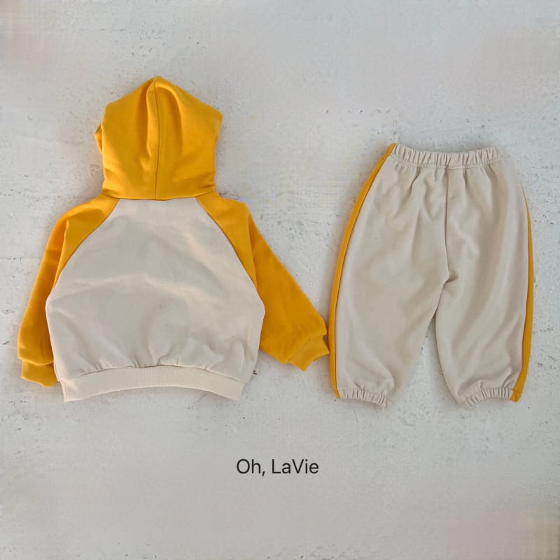 Oh lavie - Korean Children Fashion - #littlefashionista - M Donald Hoody Top Bottom Set Junior - 2