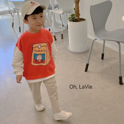 Oh-lavie - Korean Children Fashion - #todddlerfashion - Tomato Bbang Dduck Sweatshirt