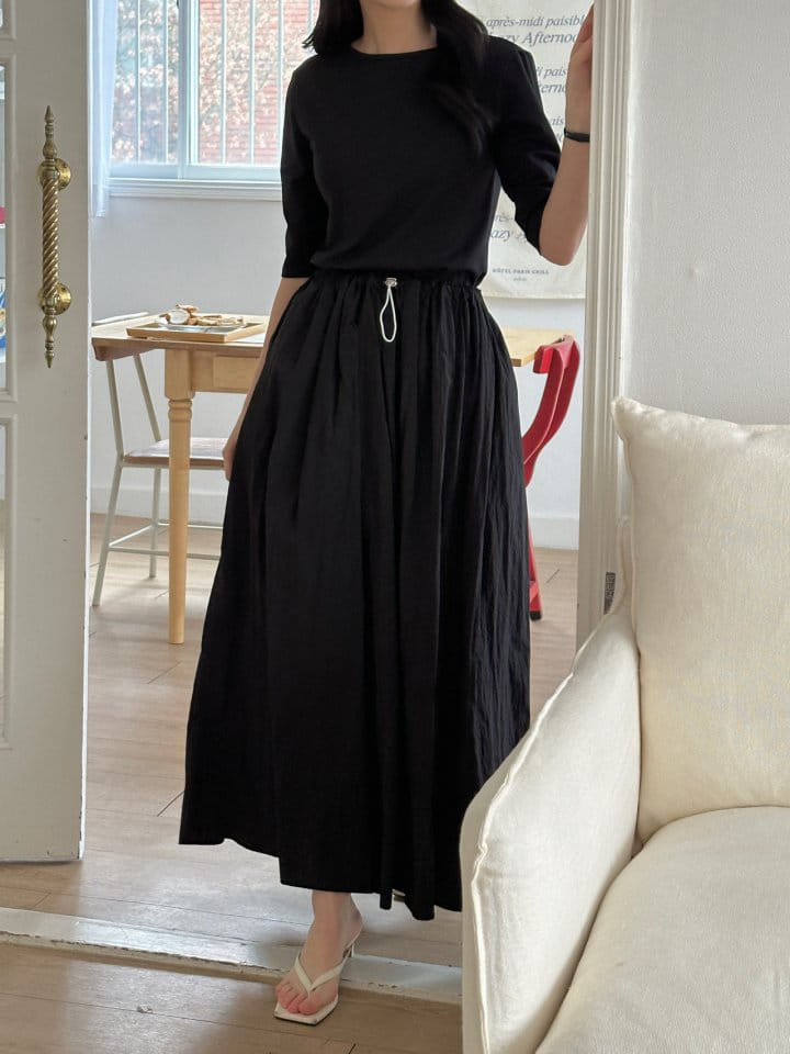 Ohao - Korean Women Fashion - #momslook - Shell Skirt 