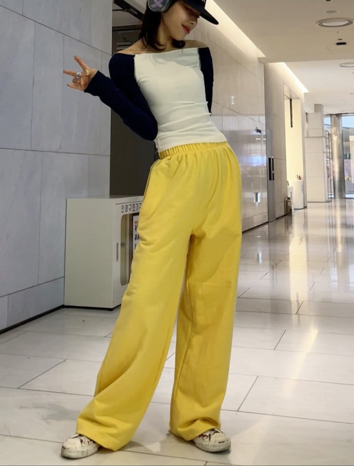 One the woman - Korean Women Fashion - #restrostyle - Pang Pang Banding Pants - 5