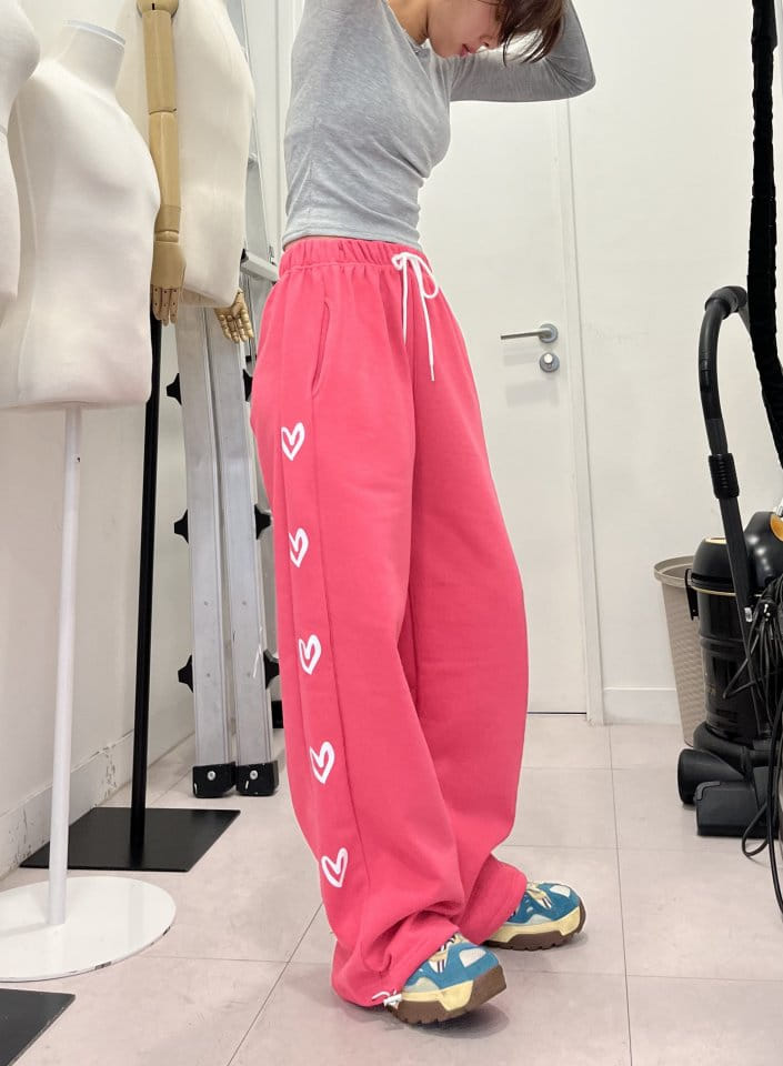 One the woman - Korean Women Fashion - #womensfashion - Spring Heart Pants - 6