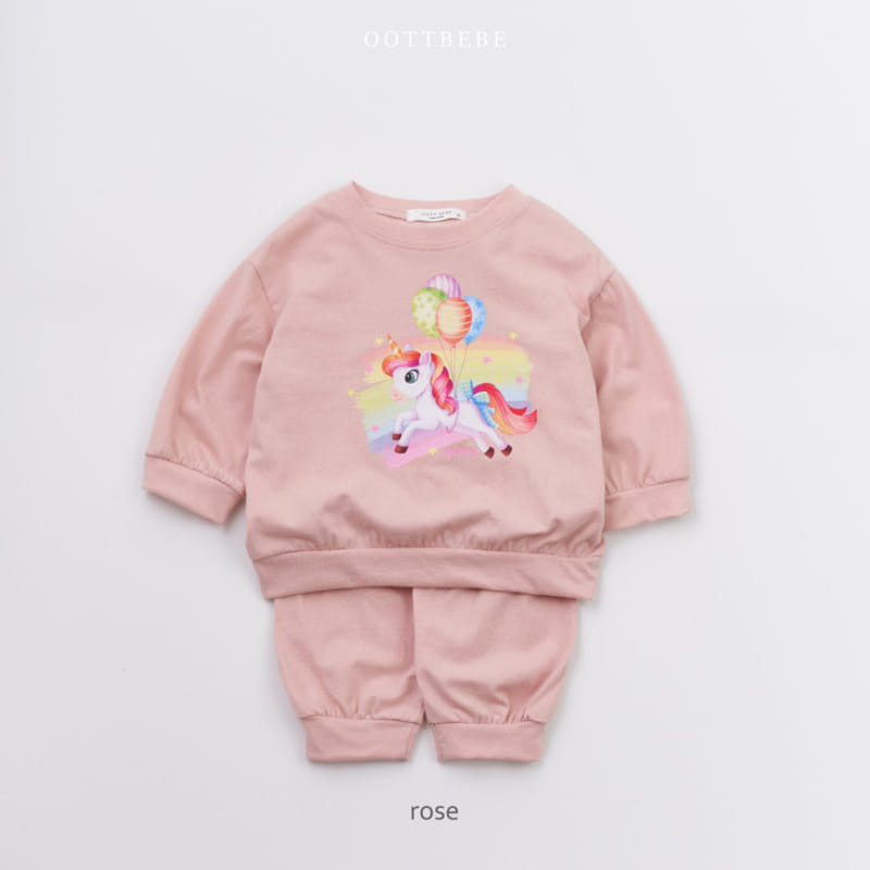 Oott Bebe - Korean Children Fashion - #fashionkids - Unicon Top Bottom Set