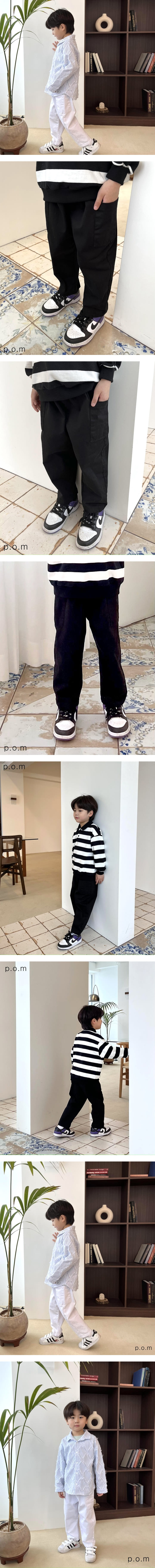 P.o.m - Korean Children Fashion - #kidzfashiontrend - Spring Cargo Pants - 2