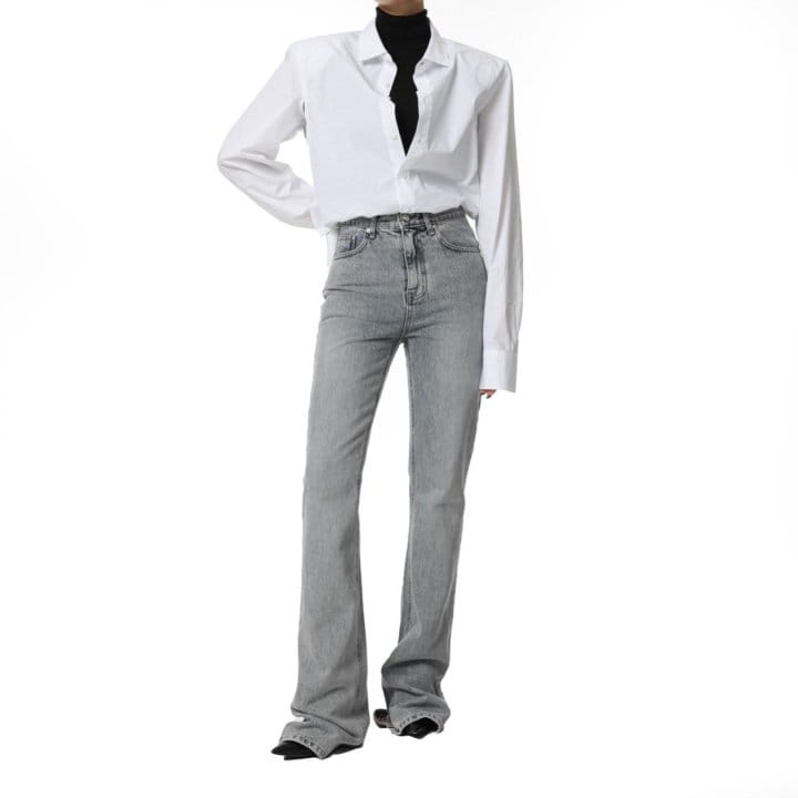 Paper Moon - Korean Women Fashion - #momslook - Straight Boots Cut X Ray Jeans  - 2