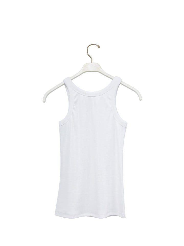 Paper Moon - Korean Women Fashion - #momslook - Sleeveless Rib Jersey Tank Top  - 3