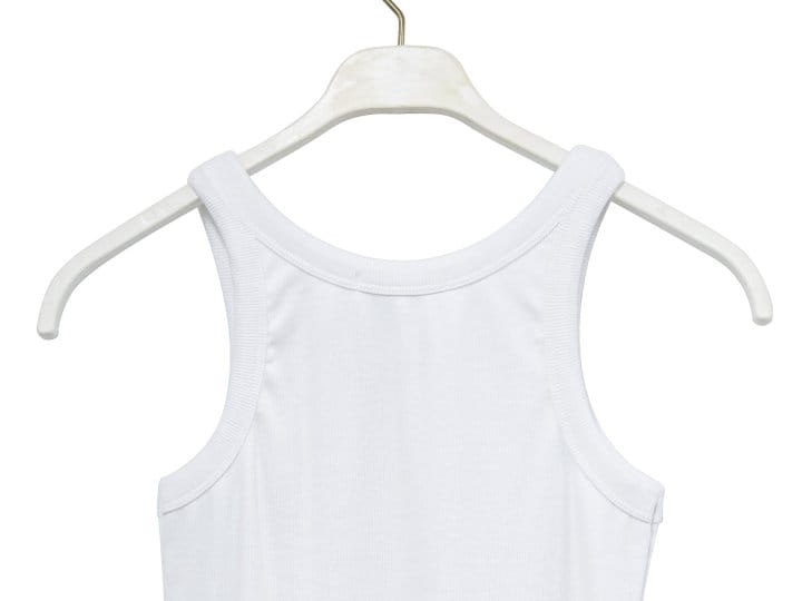 Paper Moon - Korean Women Fashion - #momslook - Sleeveless Rib Jersey Tank Top  - 9