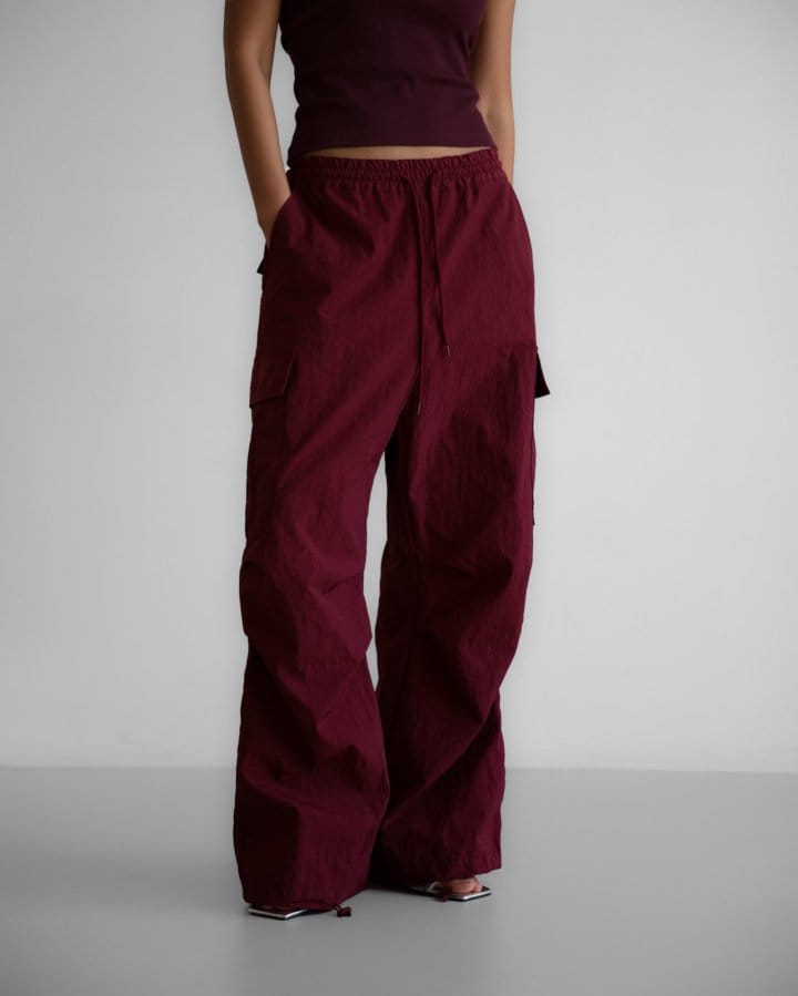 Paper Moon - Korean Women Fashion - #momslook - Nylon Technical Cargo Jogger Pants - 2