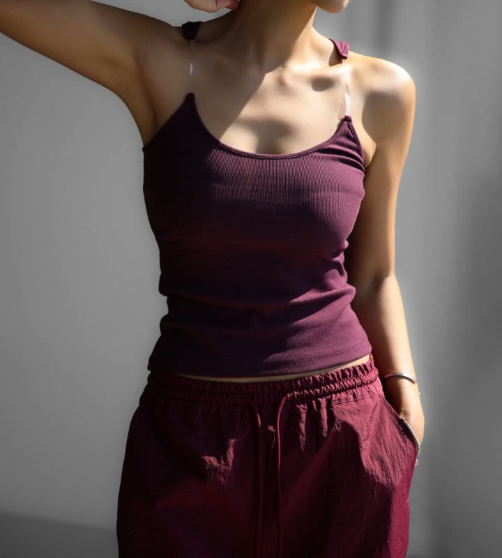 Paper Moon - Korean Women Fashion - #momslook - Shoulder Strapless Detail Ribbed Sleeveless Tank Top