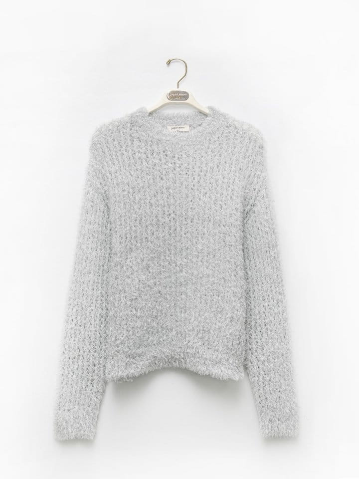 Paper Moon - Korean Women Fashion - #momslook - Metallic Pearl Oversized Knit Top - 10