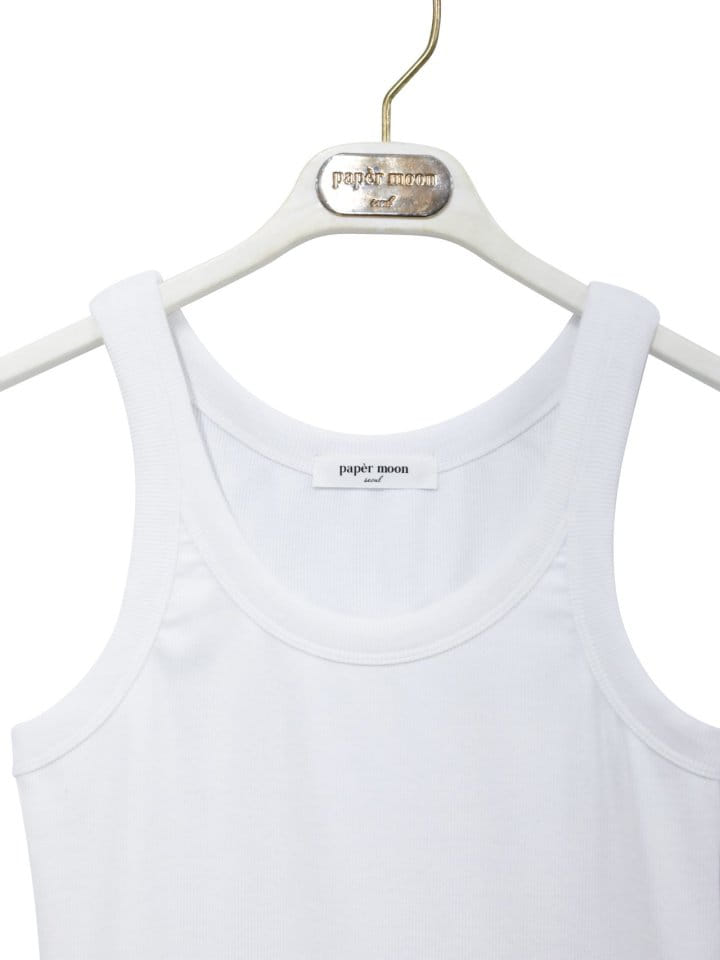 Paper Moon - Korean Women Fashion - #momslook - Sleeveless Rib Jersey Tank Top  - 4