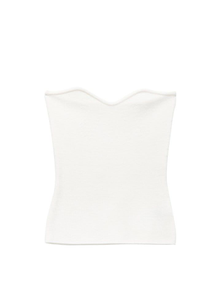 Paper Moon - Korean Women Fashion - #momslook - Volume Bust Tube Knit Top  - 4