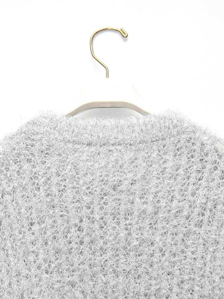 Paper Moon - Korean Women Fashion - #womensfashion - Metallic Pearl Oversized Knit Top - 11