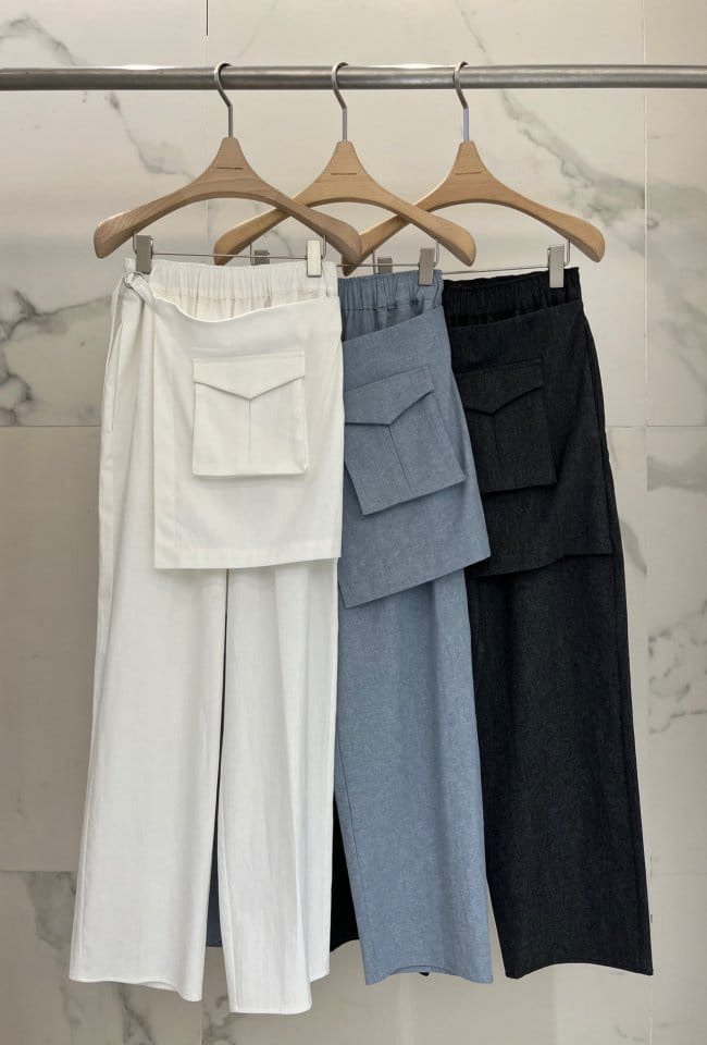 Plushong - Korean Women Fashion - #momslook - Linen Wrap Pants 