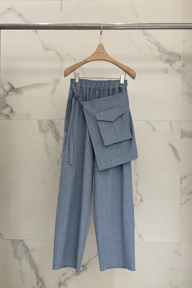 Plushong - Korean Women Fashion - #momslook - Linen Wrap Pants  - 3