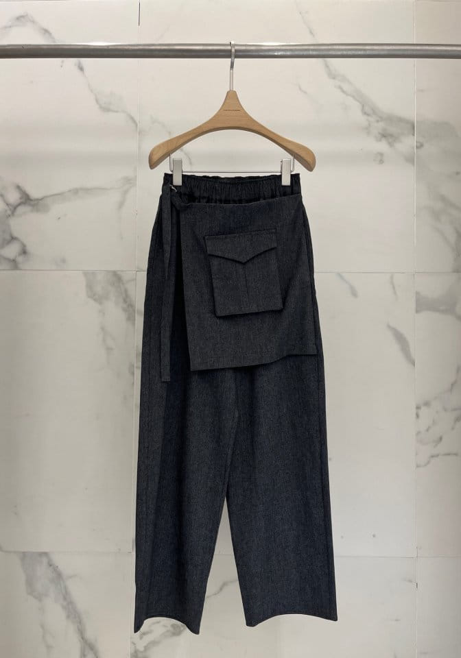 Plushong - Korean Women Fashion - #momslook - Linen Wrap Pants  - 4