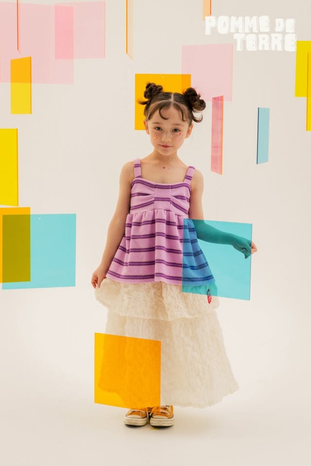 Pomme de terre - Korean Children Fashion - #kidsshorts - Pomme Tiered Skirt - 4