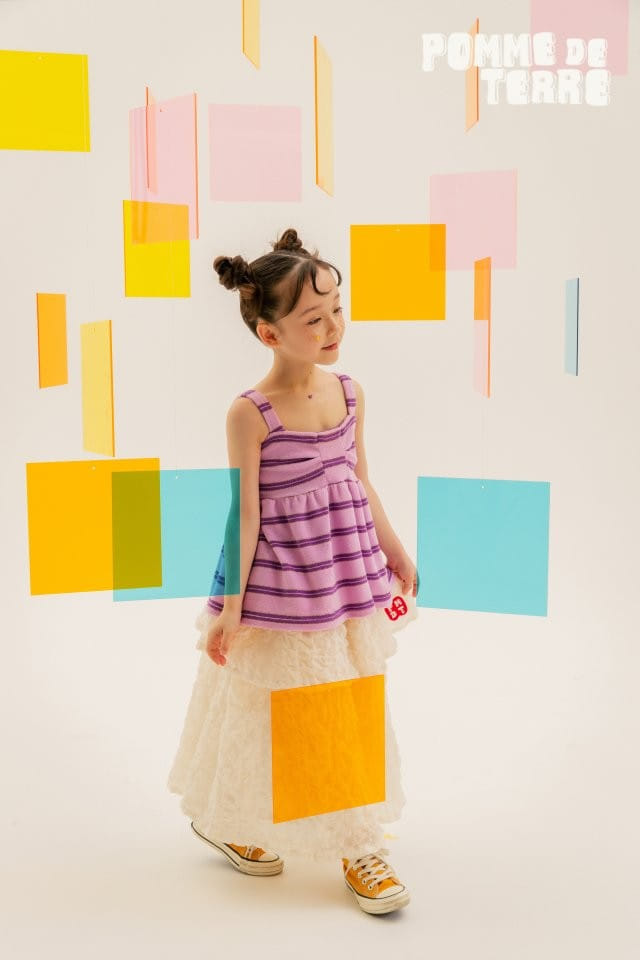 Pomme de terre - Korean Children Fashion - #kidzfashiontrend - Pomme Tiered Skirt - 5