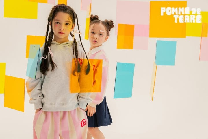 Pomme de terre - Korean Children Fashion - #kidzfashiontrend - Pomme melange Hoody - 9