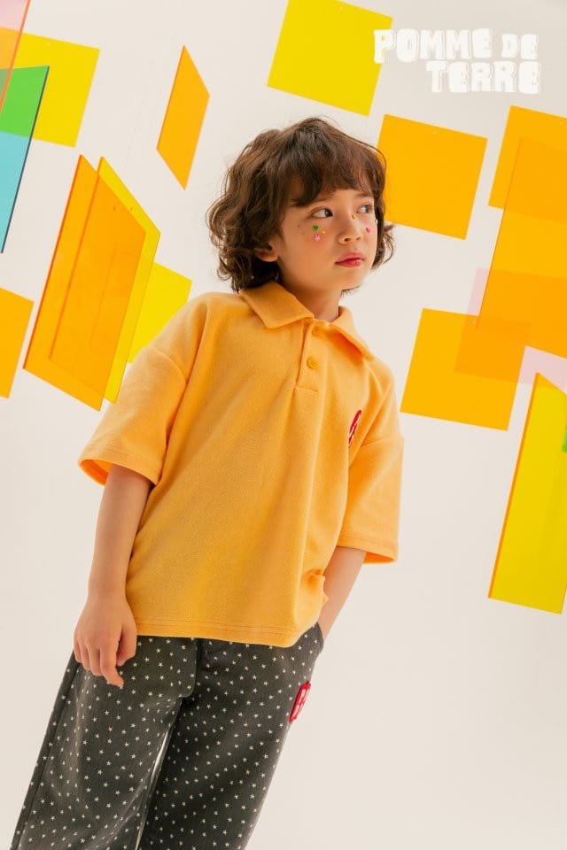 Pomme de terre - Korean Children Fashion - #magicofchildhood - Pomme Terry Collar Tee - 4