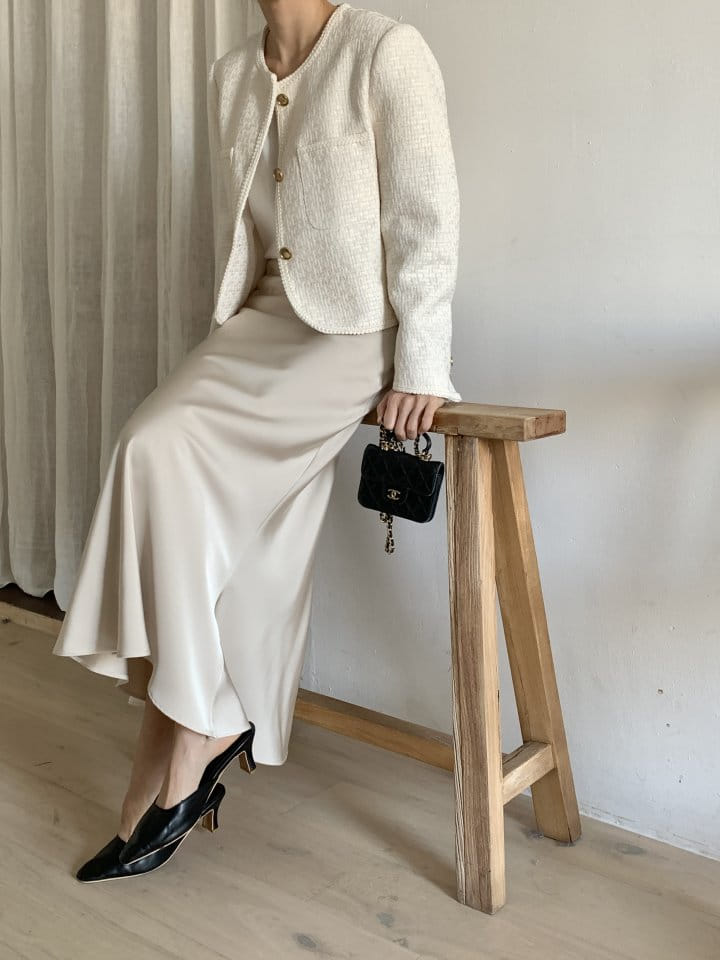 Renouveau - Korean Women Fashion - #momslook - Owned Tweed Jacket - 7