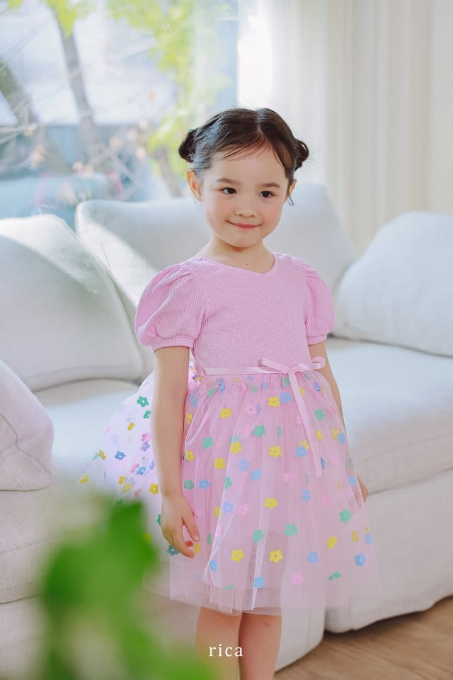 Rica - Korean Children Fashion - #childrensboutique - Lovely Sha One-Piece - 8