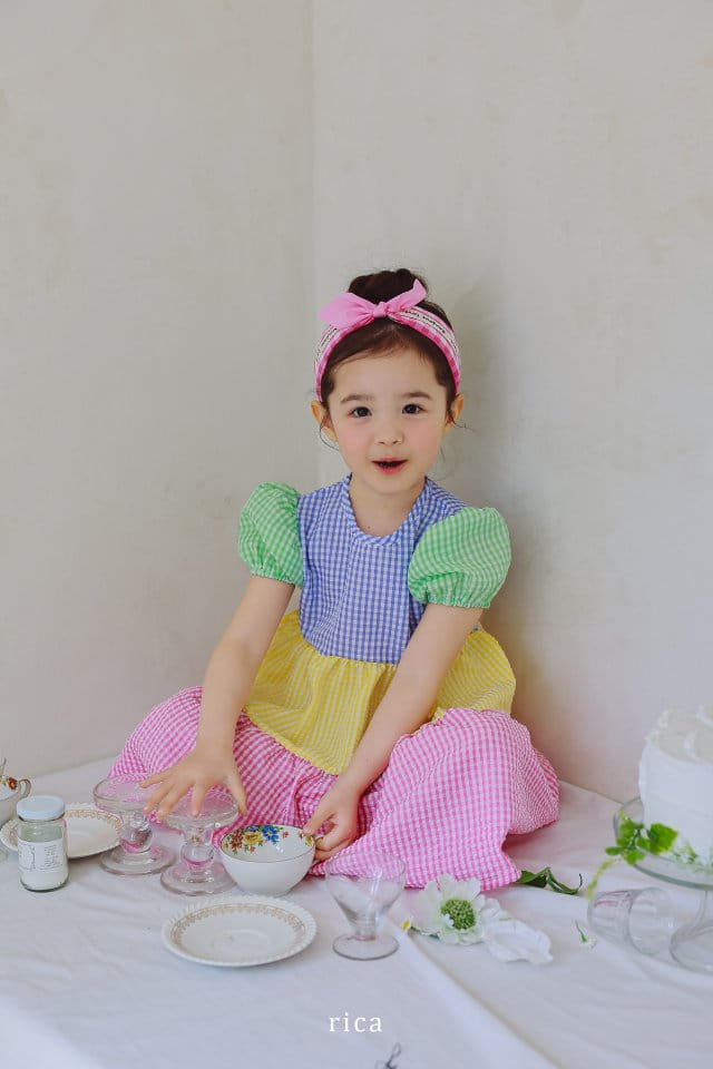 Rica - Korean Children Fashion - #todddlerfashion - Rainbow One-Piece