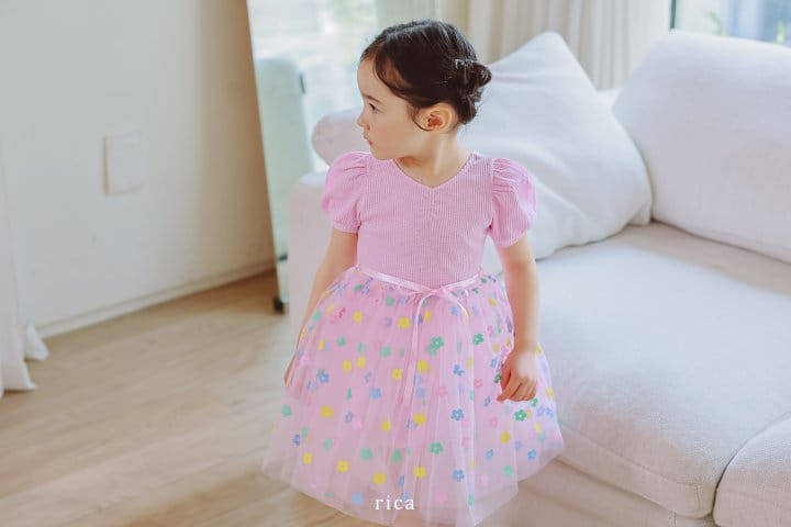 Rica - Korean Children Fashion - #toddlerclothing - Lovely Sha One-Piece - 5