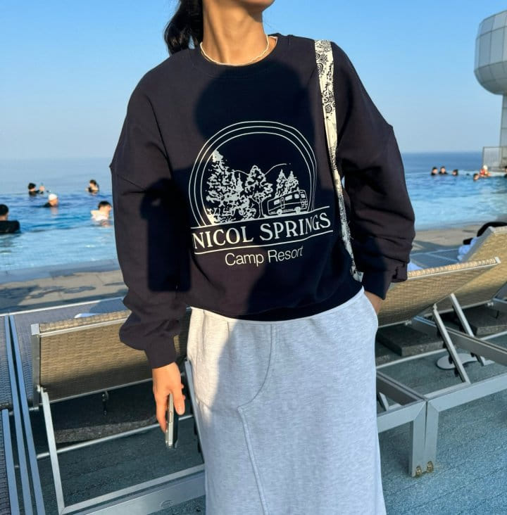 Ripple - Korean Women Fashion - #vintageinspired - Camp Sweatshirt - 3