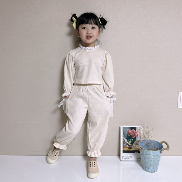 Romiu - Korean Children Fashion - #prettylittlegirls - Anna Top Bottom Set