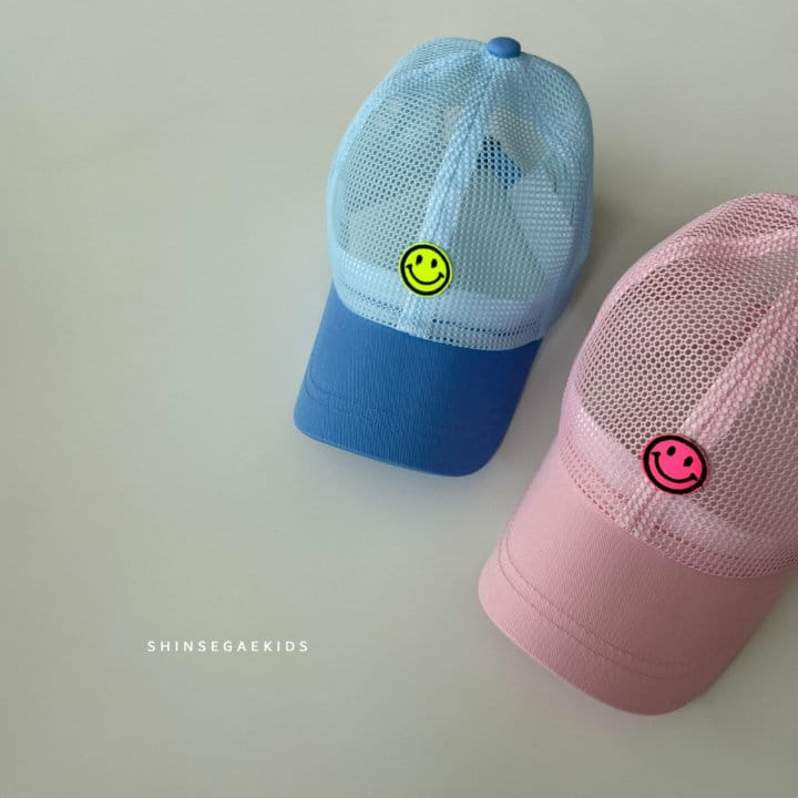 Shinseage Kids - Korean Children Fashion - #stylishchildhood - Mini Smile Mesh Ball Cap - 3