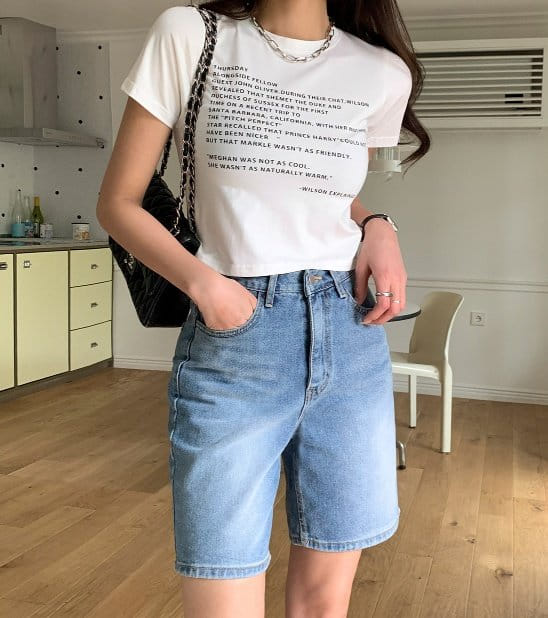 Sienne - Korean Women Fashion - #thelittlethings - Wilson Slim Short Sleeve Tee - 4