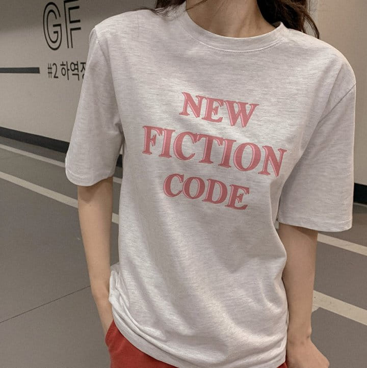 Sienne - Korean Women Fashion - #momslook - Fiction Short Sleeve Tee - 3