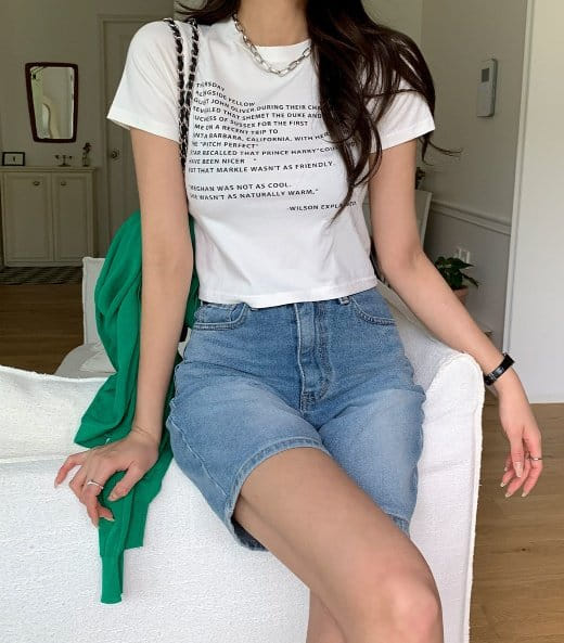 Sienne - Korean Women Fashion - #thelittlethings - Wilson Slim Short Sleeve Tee - 3