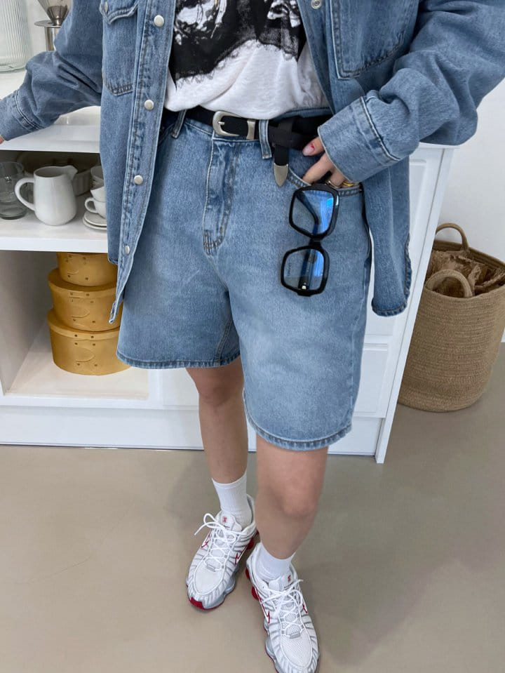 Solar - Korean Women Fashion - #momslook - Sunny Denim Half Pants - 10