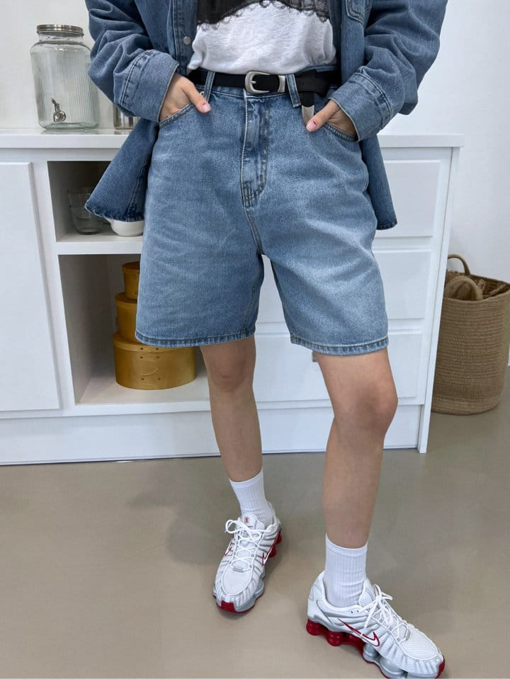 Solar - Korean Women Fashion - #momslook - Sunny Denim Half Pants - 6