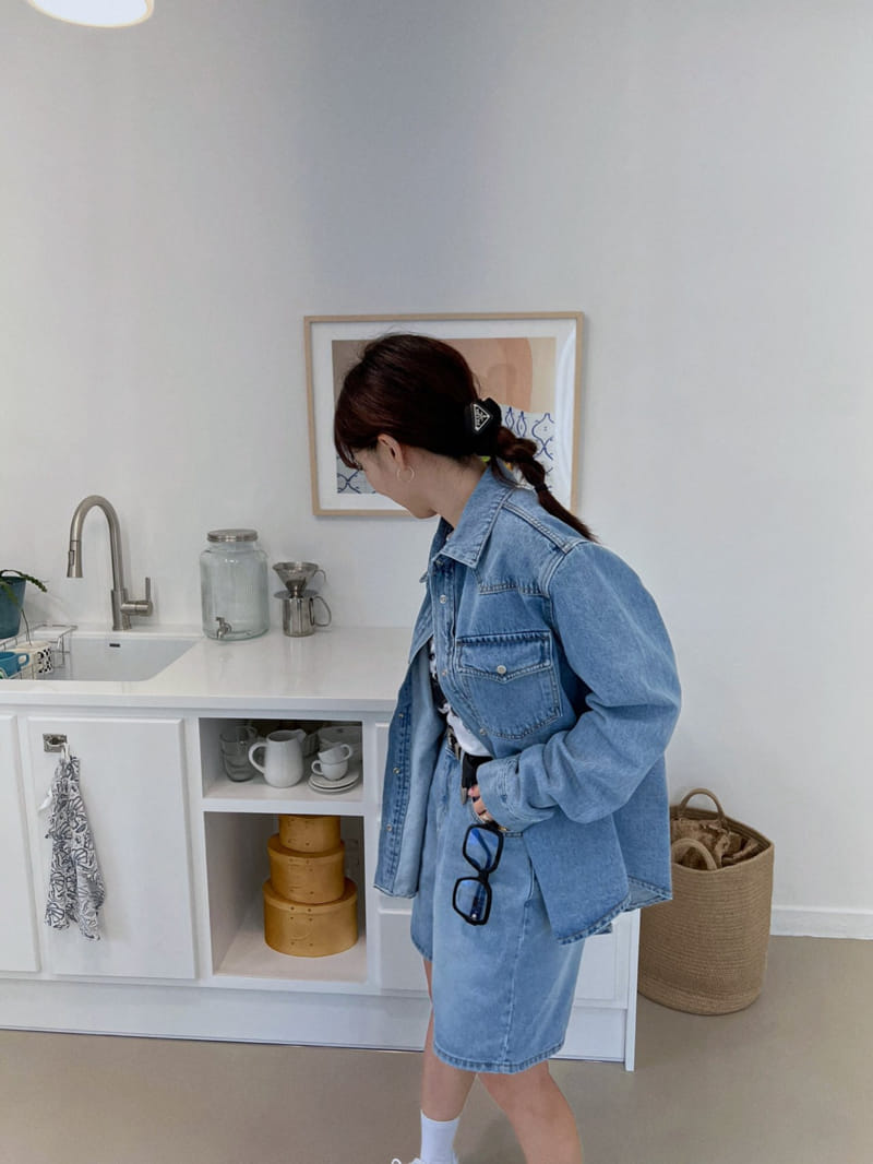 Solar - Korean Women Fashion - #momslook - Sunny Denim Shirt - 9