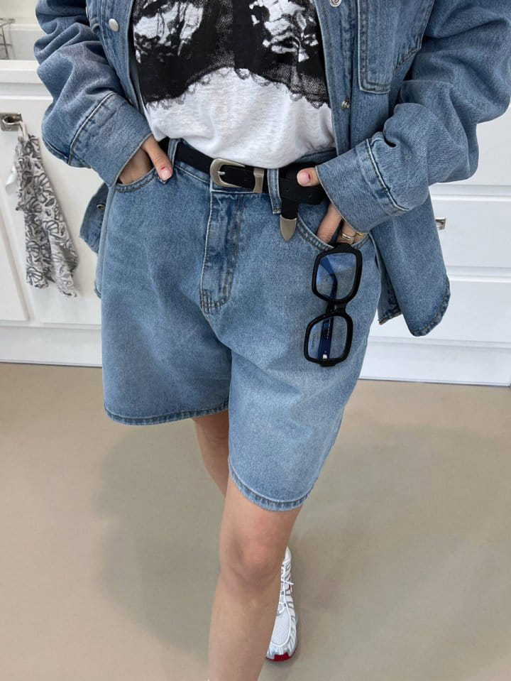 Solar - Korean Women Fashion - #womensfashion - Sunny Denim Half Pants - 11