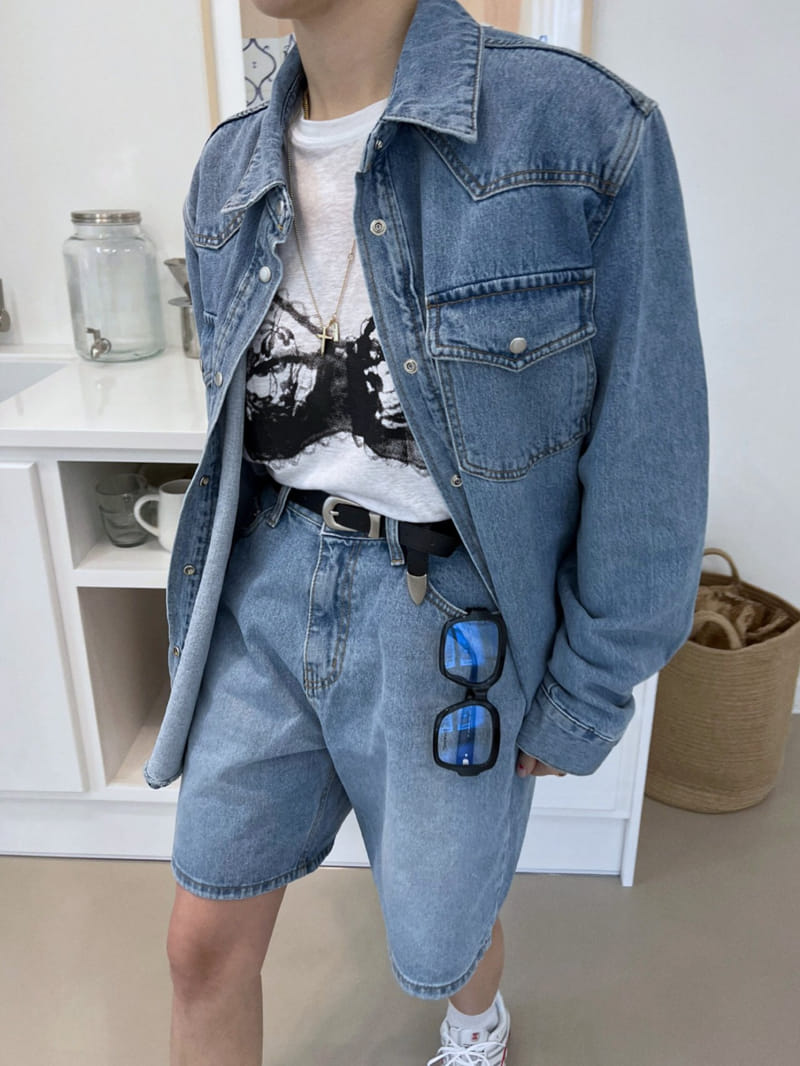 Solar - Korean Women Fashion - #womensfashion - Sunny Denim Shirt - 6