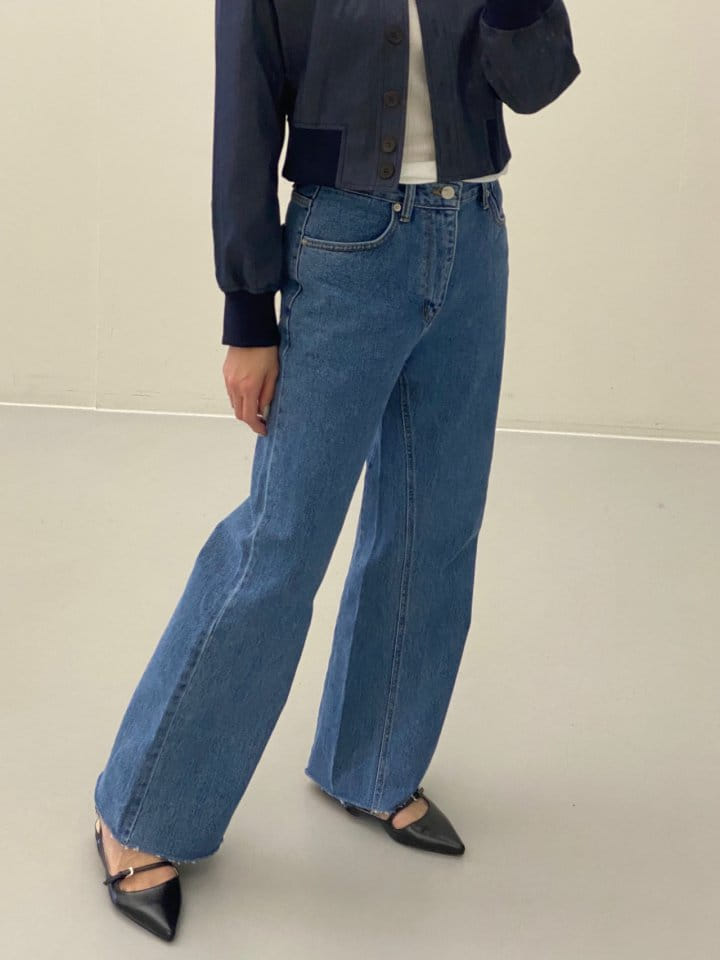 Stable - Korean Women Fashion - #momslook - Becky Denim Pants - 6