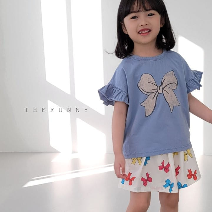 The Funny - Korean Children Fashion - #kidzfashiontrend - Ribbon Skirt Pants - 4