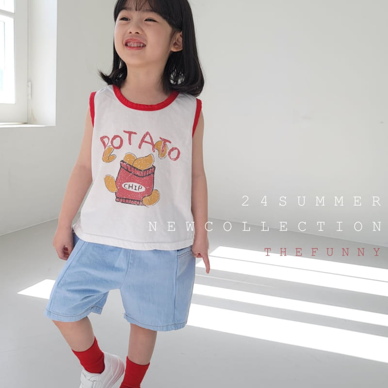 The Funny - Korean Children Fashion - #childofig - Potato Sleeveless Tee - 6