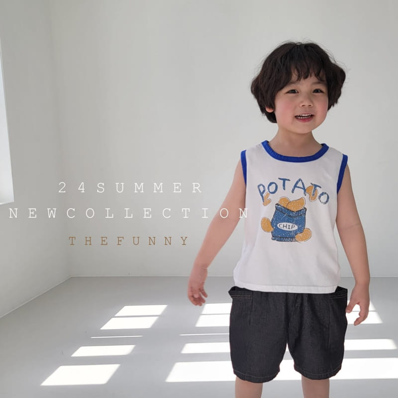 The Funny - Korean Children Fashion - #kidsshorts - Potato Sleeveless Tee - 11