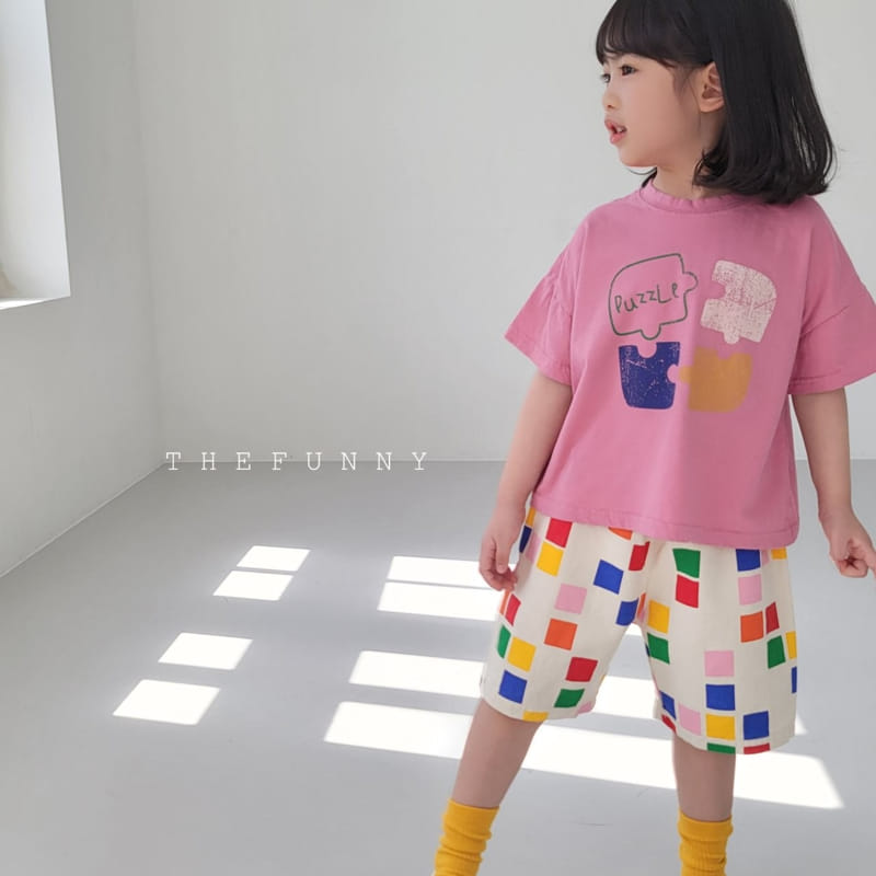 The Funny - Korean Children Fashion - #kidsshorts - Puzzle Tee - 7