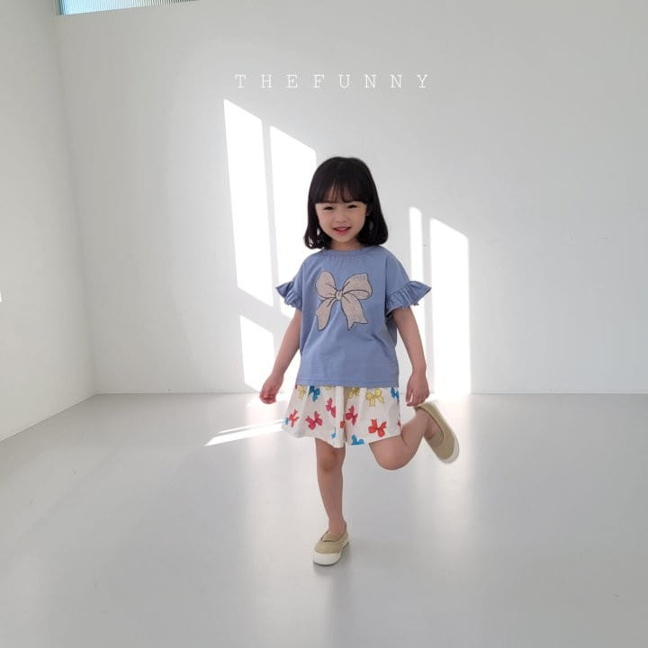 The Funny - Korean Children Fashion - #kidsstore - Ribbon Skirt Pants - 2