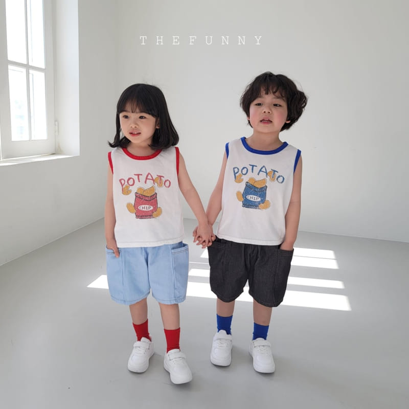 The Funny - Korean Children Fashion - #magicofchildhood - Potato Sleeveless Tee - 2