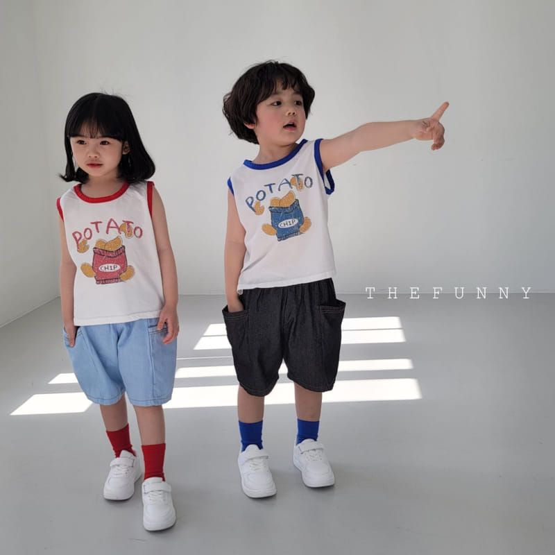 The Funny - Korean Children Fashion - #minifashionista - Potato Sleeveless Tee - 3