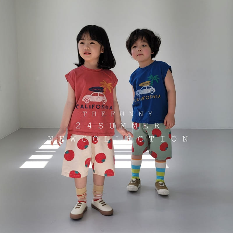 The Funny - Korean Children Fashion - #minifashionista - Car Sleeveless Tee - 2